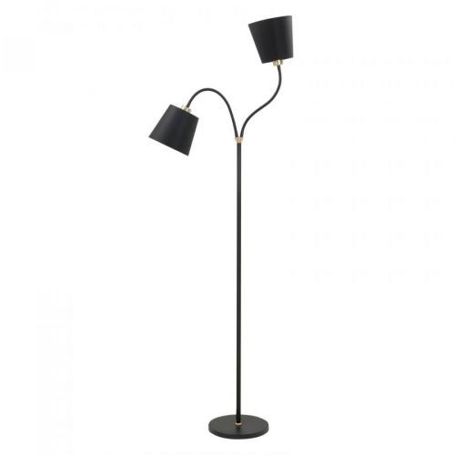 Stojaca lampa Texas, čierna, 2-plameňová
