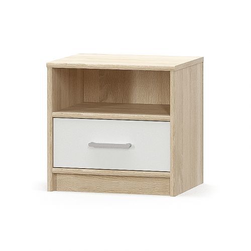 NABBI Tavir N nočný stolík dub sonoma / biela