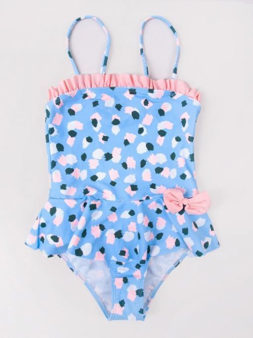 Yoclub Girl's One Piece Swimming Costume LKJ-0029G-A100 Blue 92-98