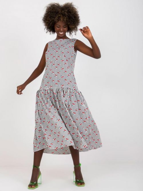 Šaty LK SK 506986 1.89 biela a čierna 36