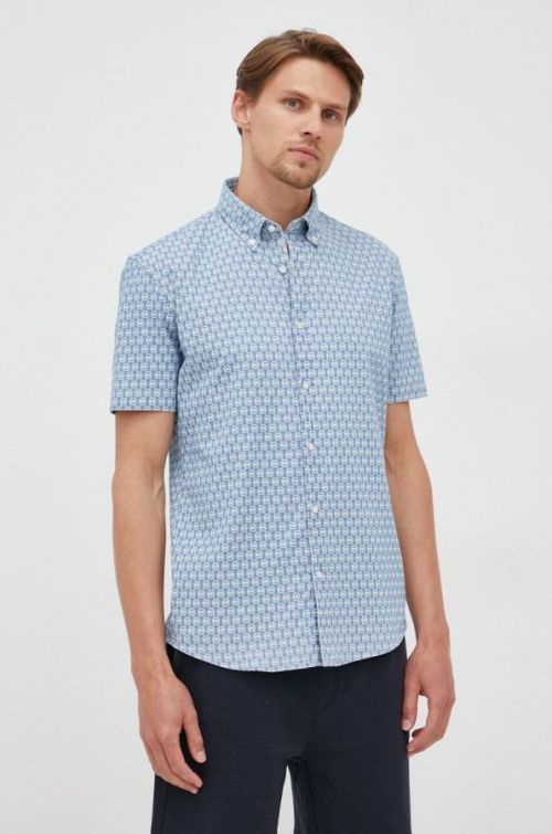 Košeľa Michael Kors pánska, slim, s golierom button-down