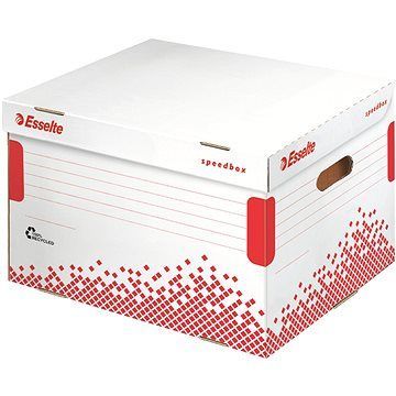 Esselte Speedbox 39,2 x 30,1 x 33,4 cm, bielo-červená