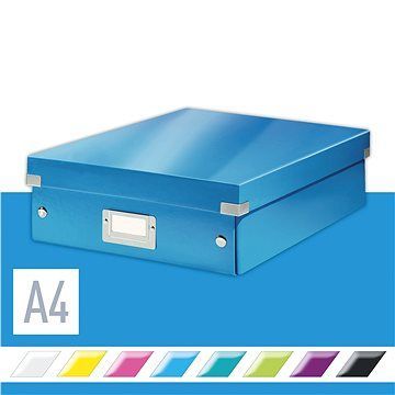Leitz WOW Click & Store A4 28,1 x 10 x 37 cm, modrá