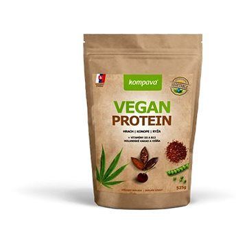 Kompava Vegan Protein, 525 g, 15 dávok čokoláda-višňa