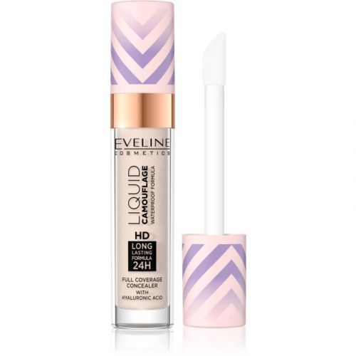 Eveline Cosmetics Liquid Camouflage vodeodolný korektor s kyselinou hyalurónovou odtieň 01 Light Porcelain 7,5 ml