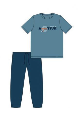 Pánske pyžamo Cornette 462/206 Active 2 Kr/r S-2XL modrá S