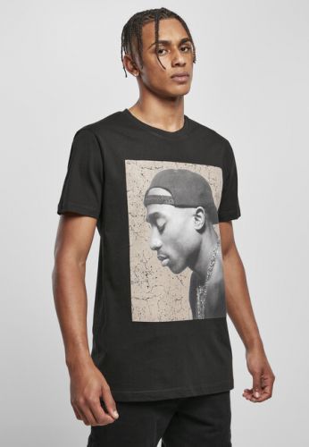 Mr. Tee Tupac Cracked Background Tee black - XS