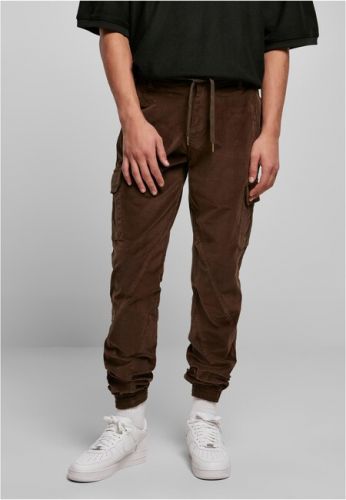 Urban Classics Corduroy Cargo Jogging Pants darkolive - S