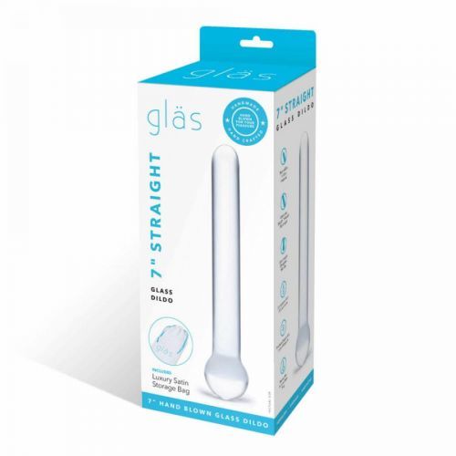 Glas Straight - klasické sklenené dildo (priehľadné)