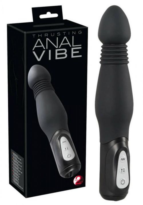 You2Toys Thrusting Anal Vibe – análny vibrátor s posuvom (čierny)