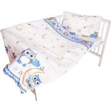 COSING 2-dílná sada povlečení COMFORT - Sova 2 modrá