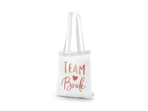 PartyDeco Plátená taška - Team Bride