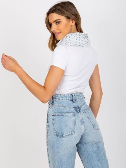 Dámska šatka AT CH BF48181 biela jedna veľkosť