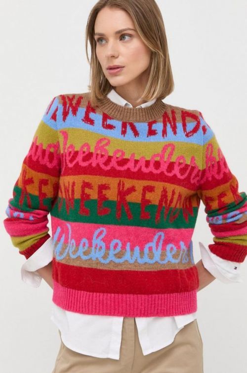 Vlnený sveter Weekend Max Mara dámsky, ,