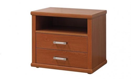 BMB Nočný stolík DVOJZÁSUVKOVÝ - z bukového masívu