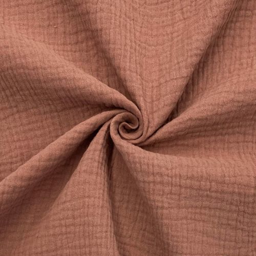 Dvojitá gázovina/mušelín old blush