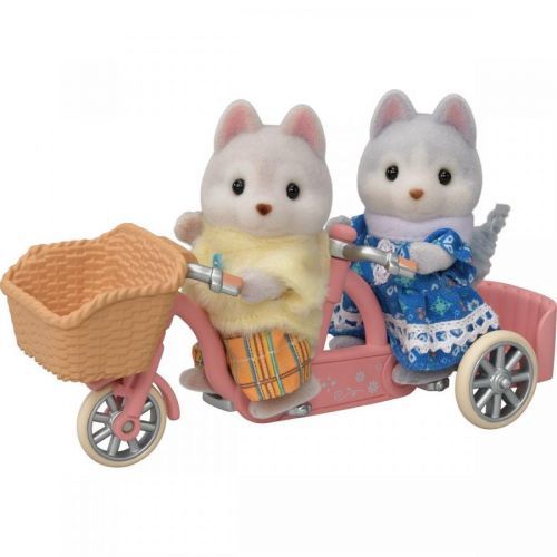Sylvanian Families Tandemové kolo pre Husky súrodencov