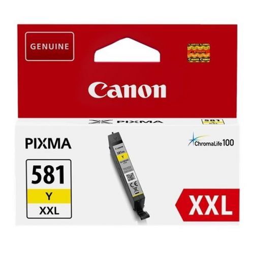 Canon originál ink CLI-581Y XXL, yellow, 11.7ml, 1997C001, very high capacity, Canon PIXMA TR7550, TR8550, TS6150, TS8150, TS9150