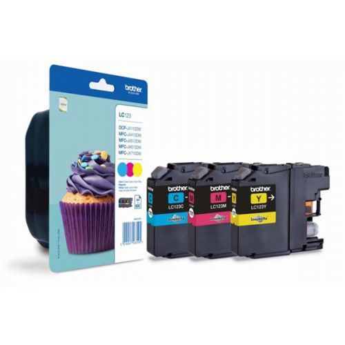 Brother originál ink LC-123RBWBP, CMY, 3x600str., Brother MFC-J4510 DW