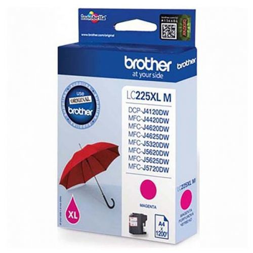 Brother originál ink LC-225XLM, magenta, 1200str., Brother MFC-J4420DW, MFC-J4620DW