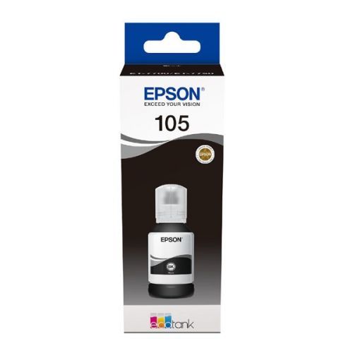 Epson originál ink C13T00Q140, 105, black, 140ml, Epson EcoTank ET-7700, ET-7750 Express Premium ET-7750