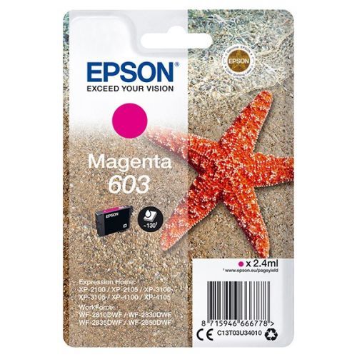 Epson originál ink C13T03U34010, magenta, 2.4ml, Epson Expression Home XP-2100, 2105, 3100, 3105 WF-2310