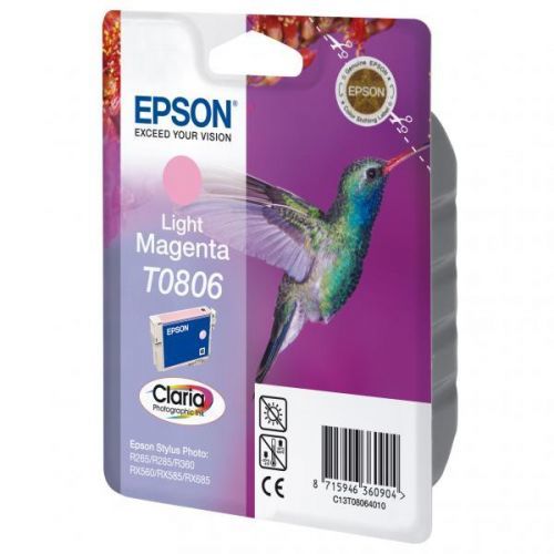 Epson originál ink C13T08064011, light magenta, Epson Stylus Photo PX700W, 800FW, R265, 285, 360, RX560