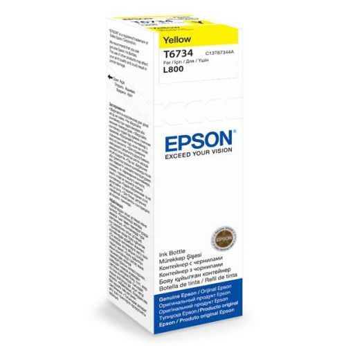 Epson originál ink C13T67344A, yellow, 70ml, Epson L800