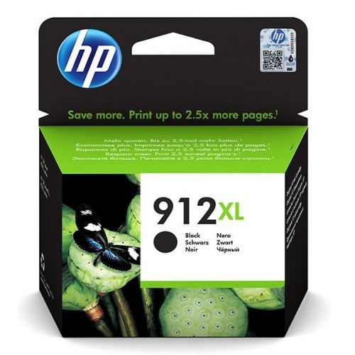 HP originál ink 3YL84AE, HP 912XL, black, 825str., high capacity, HP Officejet 8012, 8013, 8014, 8015 OJ Pro 8020