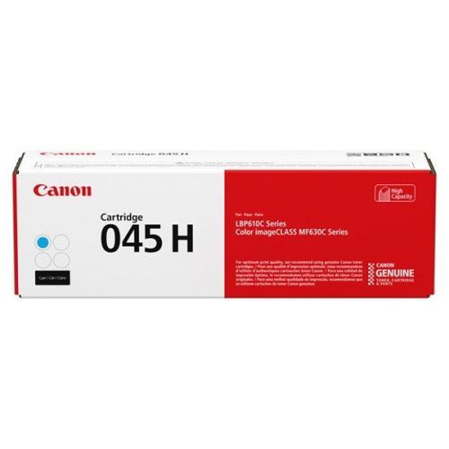 Canon originál toner 045HC, cyan, 2200str., 1245C002, high capacity, Canon LBP613Cdw, 611Cn, MFP635Cx, 633Cdw, 631Cn, O