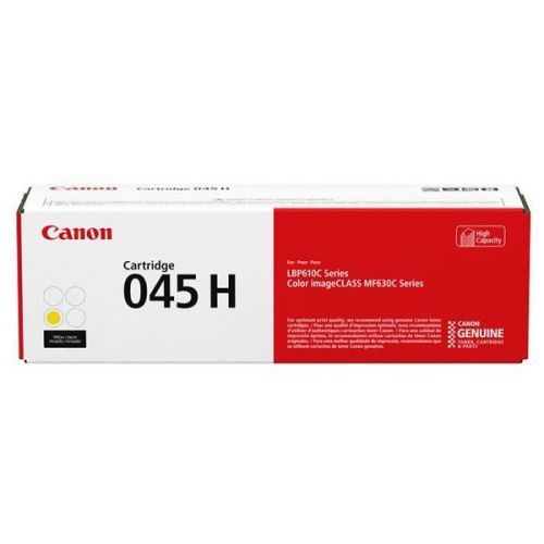 Canon originál toner 045HY, yellow, 2200str., 1243C002, high capacity, Canon LBP613Cdw, 611Cn, MFP635Cx, 633Cdw, 631Cn, O
