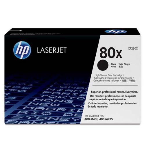 HP originál toner CF280X, black, 6900str., HP 80X, HP LaserJet+, N, 1050g, O