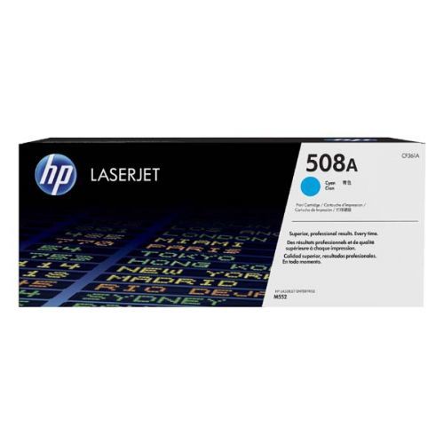 HP originál toner CF361A, cyan, 5000str., HP 508A, HP Color LaserJet Enterprise M552, M553, 860g, O
