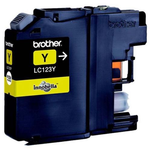 Brother originál ink LC-123Y, yellow, 600str., Brother MFC-J4510 DW