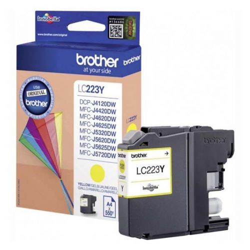 Brother originál ink LC-223Y, yellow, 600str., Brother MFC-J4420DW, MFC-J4620DW