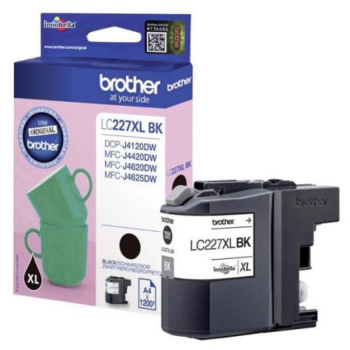 Brother originál ink LC-227XLBK, black, 1200str., Brother MFC-J4420DW, MFC-J4620DW