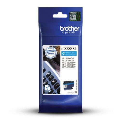 Brother originál ink LC-3239XLC, cyan, 5000str., Brother MFC-J5945DW, MFC-J6945DW, MFC-J6947DW