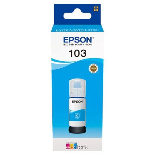 Epson originál ink C13T00S24A, 103, cyan, 65ml, Epson EcoTank L3151, L3150, L3111, L3110