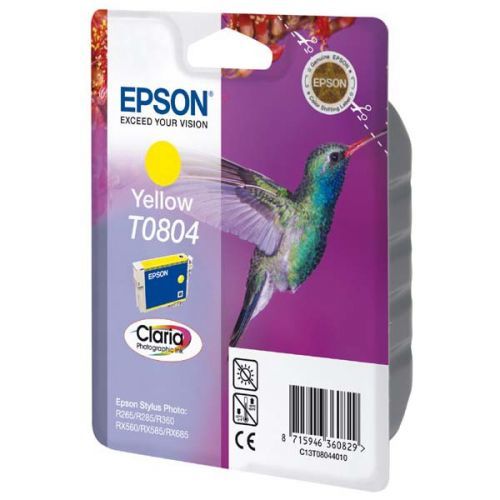 Epson originál ink C13T08044011, yellow, 7,4ml, Epson Stylus Photo PX700W, 800FW, R265, 285, 360, RX560