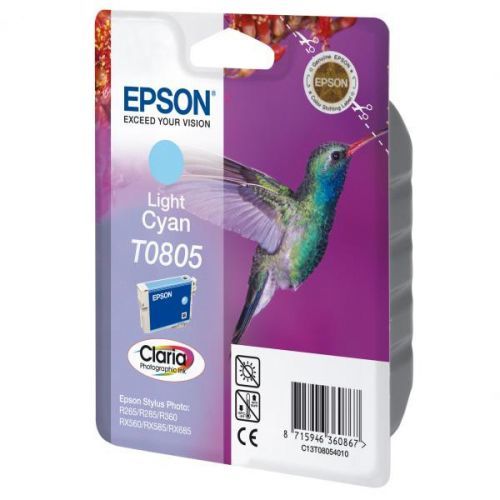 Epson originál ink C13T08054011, light cyan, Epson Stylus Photo PX700W, 800FW, R265, 285, 360, RX560
