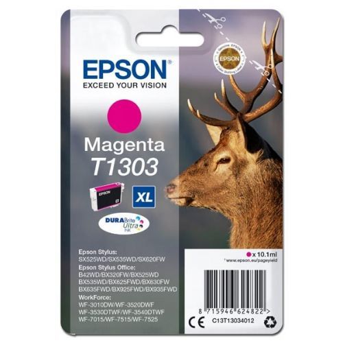 Epson originál ink C13T13034012, T1303, magenta, 765str., 10,1ml, Epson Stylus Office BX320FW