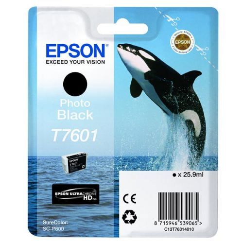 Epson originál ink C13T76014010, T7601, photo black, 25,9ml, 1ks, Epson SureColor SC-P600