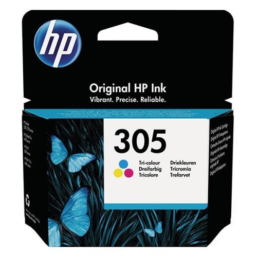 HP originál ink 3YM60AE, Tri-colour, 100str., HP 305, HP DeskJet 2300, 2710, 2720, Plus 4100