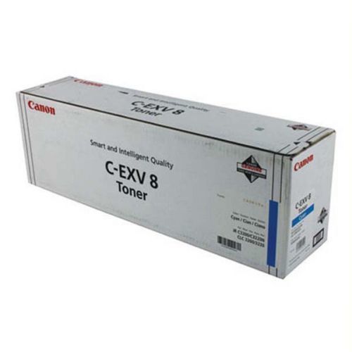 Canon originál toner CEXV8, cyan, 25000str., 7628A002, Canon iR-C, CLC-3200, 2620N, O