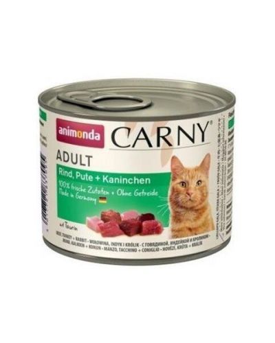 Animonda CARNY® cat Adult hovädzie, morka a králik bal. 6 x 200 g konzerva