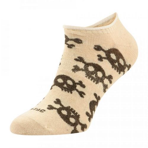 Ľahké letné ponožky M-Tac Pirate Skull - béžové, 39-42