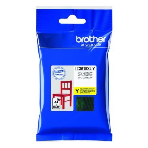Brother originál ink LC-3619XLY, yellow, 1500str., Brother MFCJ2330, 3530, 3930