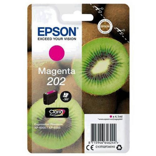 Epson originál ink C13T02F34010, 202, magenta, 1x4.1ml, Epson XP-6000, XP-6005