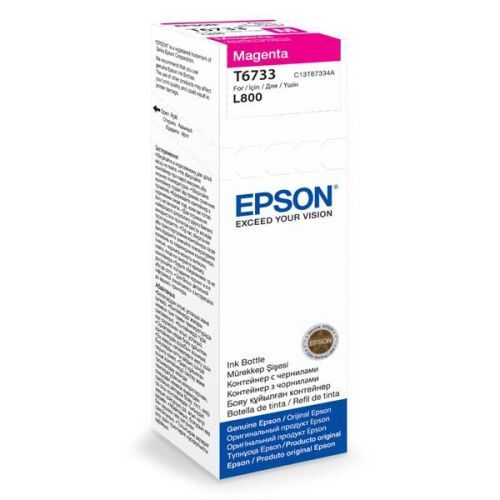 Epson originál ink C13T67334A, magenta, 70ml, Epson L800