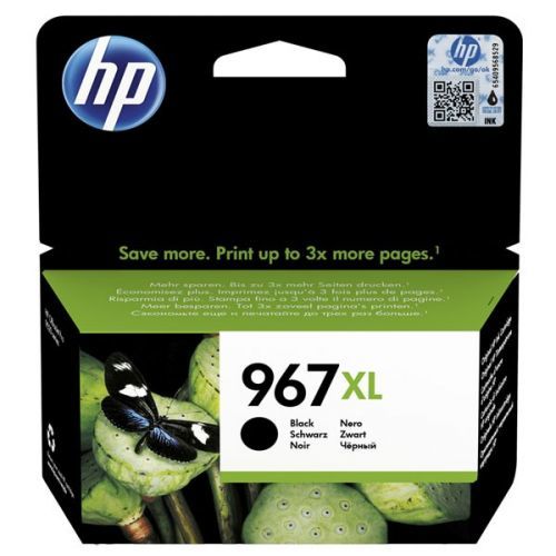 HP originál ink 3JA30AE#301, HP 963XL, black, blister, 2000str., 48ml, high capacity, HP Officejet Pro 9012, 9014, 9015, 9016, 901